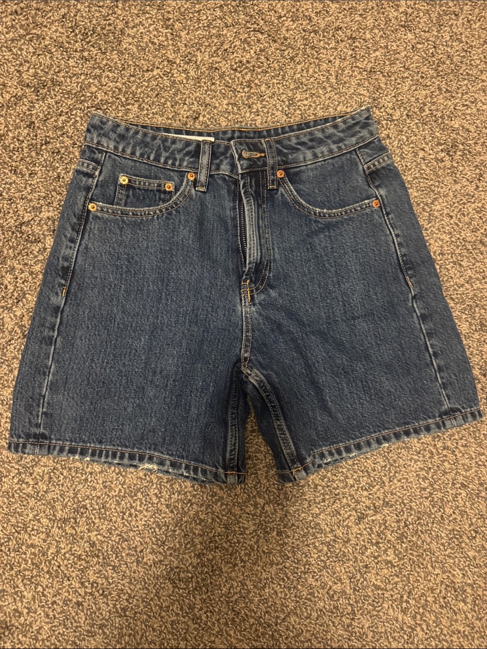 Zara High-Rise Denim Shorts